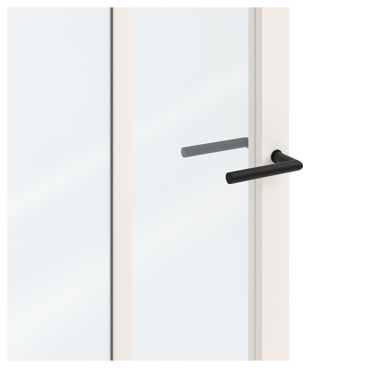 Binnendeur Skantrae SSL 14619 Blank Glas Wit Gelakt